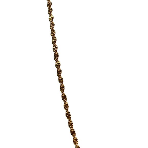 Vintage Gold Tone Rope Chain Necklace (5413) - Picture 2 of 6